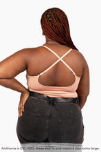 Load image into Gallery viewer, Size extra large model wearing Mellow Rose COMFYIST camisole top crossback straps- COMFYIST CAMI