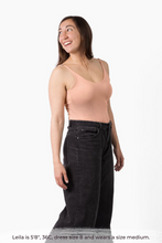 Load image into Gallery viewer, Size medium model wearing Mellow Rose COMFYIST camisole top front view - COMFYIST CAMI
