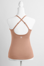 Load image into Gallery viewer, Comfyist Cami - Camisole Top with Sewn-In Bra Cups - Crossback Straps